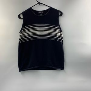Style & CO. Sleeveless Black & White Top  Size M